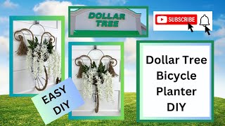 Dollar Tree Bicycle Planter, Dollar Tree Bike Door Hanger, Dollar Tree Bicycle Porch Decor