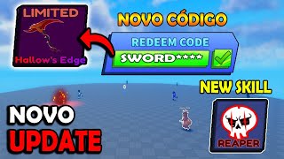 NOVO CÓDIGO E NOVO UPDATE DO BLADE BALL - SAIU UMA NOVA SKILL E VARIAS SKINS DE ESPADA - ROBLOX