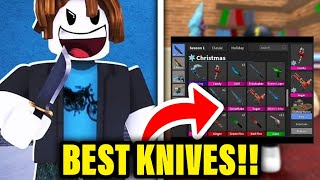 Best Knives Present In MURDER MYSTERY 2!!