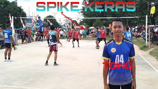 Spike keras Toing Membabi buta ketika voli CV BORNEO U.K VS BKE Set 2