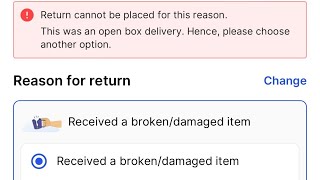 Return cannot be placed for this reason Flipkart fixed