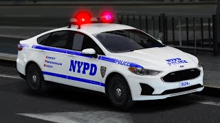 GTAV [Modding] [ELS] 2020 NYPD Ford Police Responder Hybrid Sedan SHOWCASE - Kwik Modding's