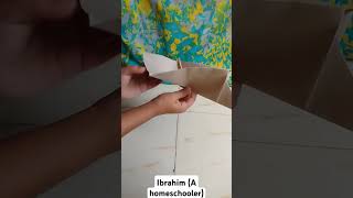 Sail boat art and craft (Origami: without glue)