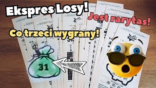 Ekspres Losy Lotto 🎲 2 pakiety! 20 sztuk! Zaliczonay rarytas i prezent od widza 😍🎁