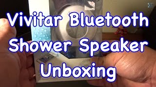 Vivitar Bluetooth Shower Speaker Unboxing