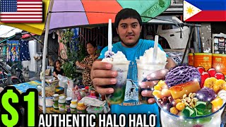 Trying Authentic Halo Halo For The First Time!🇵🇭 The Philippines Best Dessert