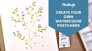 How To Create Watercolor Postcards [Tutorial]