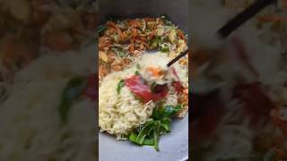 Street Style Egg Noodles Homemade Noodles with Street Shop Flavors #shorts #noodles #chowmein #viral