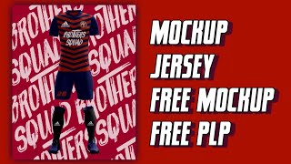 Cara membuat jersey sepakbola futsal free mockup jersey