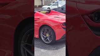 Ferrari F8 Tributo Loud Revs Exhaust Note #ferrari #fyp #red #supercars #exoticcars