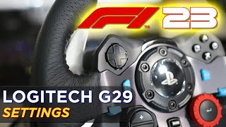 F1 23 Logitech G29 Settings