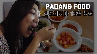 인도네시아 18첩반상 빠당 음식 먹방 / 빠당맛집 서더르하나 솔직 리뷰 / 덴뎅 먹방 / 발리 여행 정보