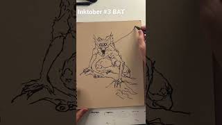 Inktober #3 Bat, Check out the full video to see Alaina awesome drawing!