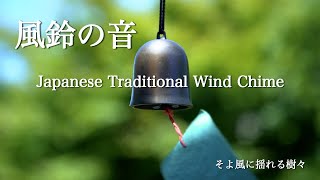 美しい風鈴の音と風に揺れる樹々. 瞑想. Healing Sounds.Japanese Traditional Wind Chime.