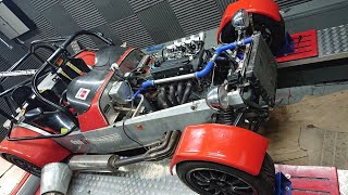 2.5 Ford Duratec on Individual Throttle Bodies Powering an MK Indy on the dyno