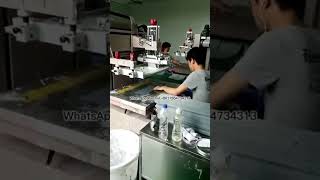 Automatic printing machine, fabric, screen printing