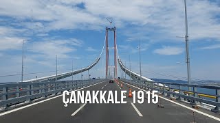 Чанаккале 1915-най-дългият висящ пътен мост в света(world's longest mid-span road suspension bridge)