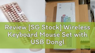 Review [SG Stock] Wireless Keyboard Mouse Set with USB Dongle by MOFII (N520, Sweet)