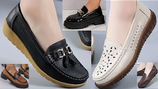 2024 LATEST COMFORTABLE AND ATTRACTIVE SHOES DESIGNS FOR WOMEN LATEST SLIP ON CASUAL SHOES DESIGNS