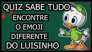 Encontre O Emoji Diferente Do Luisinho | Quiz Sabe Tudo #Shorts