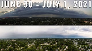 Shelf Clouds - Severe Storm & Gust Front - Delco, PA | June 30 - July 1, 2021