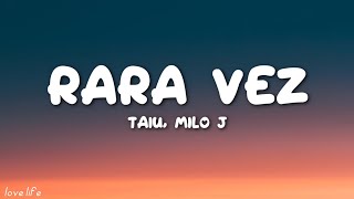 Taiu, Milo j - Rara Vez (Letra/Lyrics) Feid, Sean Paul, Yahritza Y Su Esencia,  Grupo, Karol G