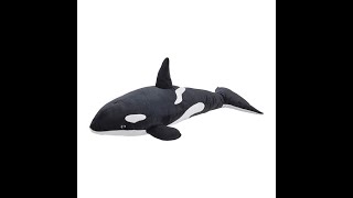 boneka ikan paus orca BLAVINGAD boneka orca/hitam putih 60 cm by ikea