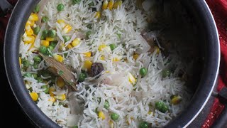 Sweet Corn & Green Peas Pulao/Pulao Recipe/Peas Pulao/One pot Pulao