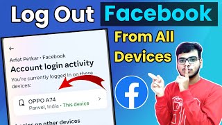 How To Logout Facebook From All Devices 2024 | Remove Facebook Account From All Phones