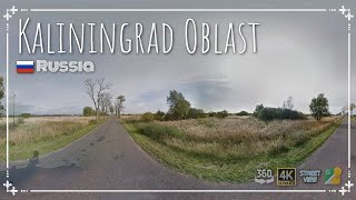 36.87km Russia Driving in #KaliningradOblast with #streetview | 360VR