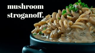 Mushroom Stroganoff in Instant Pot