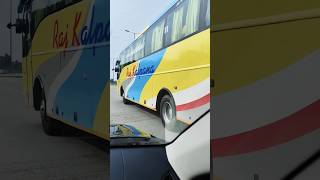 Most COLOR FUL BUS ON INDIAN HIGHWAY.