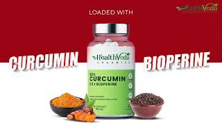 Live a Pain Free Life with Health Veda Organics Curcumin Capsules