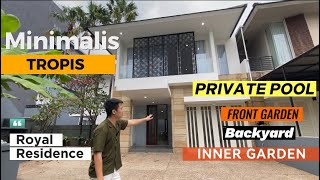 Holiday Tiap Hari !! Rumah Rasa Villa di Surabaya Barat lengkap dengan Private Pool & Taman Estetik