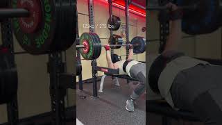 Bench press 125kg for a double - chasing 3 plates