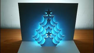 3D Christmas Card｜Pop Up Card｜Kirigami｜Paper Art｜Origami｜耶誕彈出卡片 #379