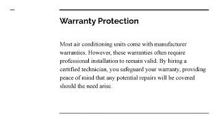 The Importance of Professional AC Installation