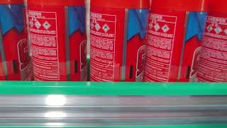 Automatic red tube sticking machine for car cleaning spray cleaning