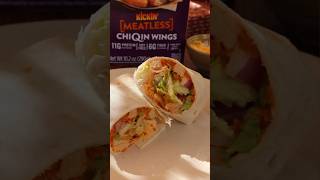 Meatless ChiQin Buffalo Wraps with Quorn Wings! #chickennuggets #flexitarian #quorn #vegetarian