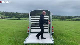 Nugent Livestock Trailer - Fold Up Sheep Decks Demonstration