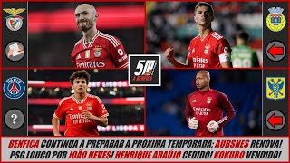 Benfica continua a preparar a temporada 24-25: entradas, saídas e renovações!