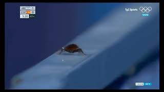 Mira una cucaracha en los juegos olimpicos