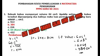 Soal PPPK SIM PKB Pembahasan Matematika Pengukuran PB 4 Guru Belajar PPPK 2021