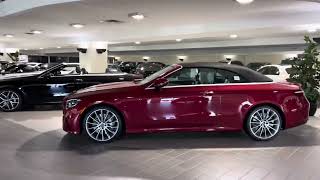 2023 Mercedes Benz E450 convertible in red #benz #america