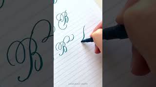 Capital B flourishes  #calligraphy #shorts #flourishing