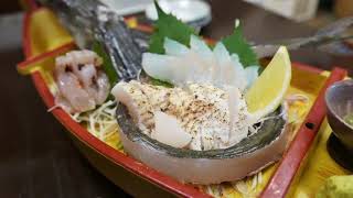 Japanese Street Food   TRUMPET FISH Sushi Sashimi Okinawa Japan Seafood