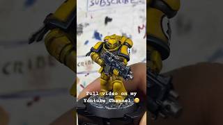 Imperial Fists Intercessor painting process! #warhammer #warhammer40k #miniaturepainting #40k