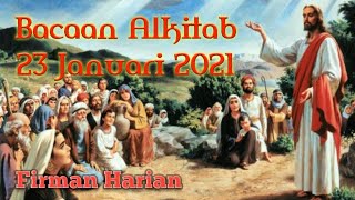 Bacaan Alkitab 23 Januari 2021 | Firman Harian