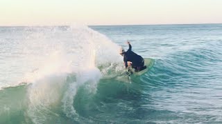 CRAZY shorebreak for SKIMBOARDING? (Barrels, airs and combos)