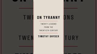 Warning Signs of Tyranny What History Can Teach Us  On Tyranny Explained